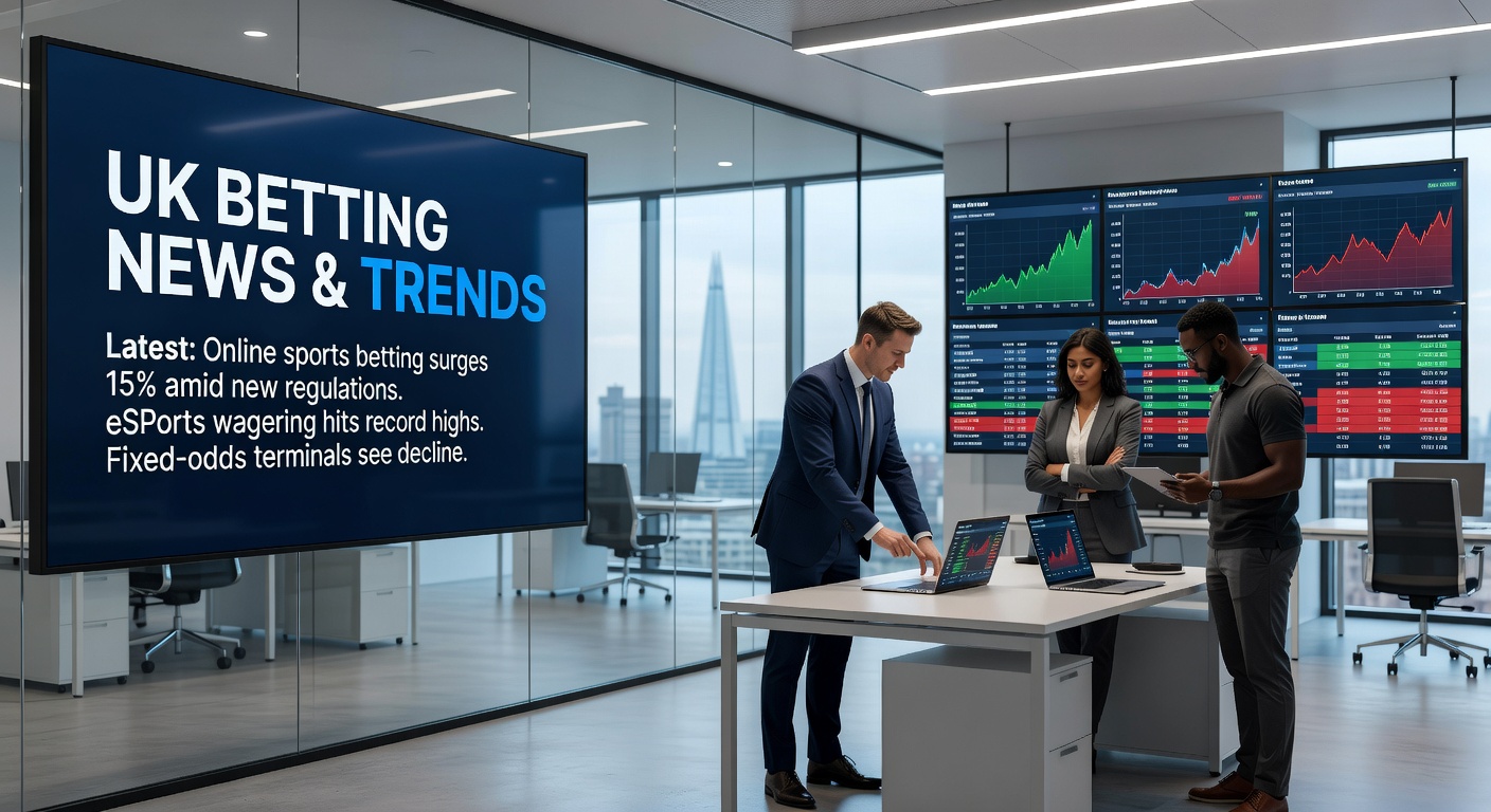 Digital slot machines glowing on screens with regulatory icons overlayed, symbolizing new UK online gaming rules