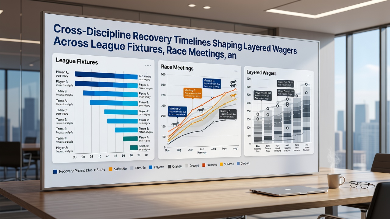 Layered betting slips showing soccer, horse racing, and tennis selections influenced by recovery data