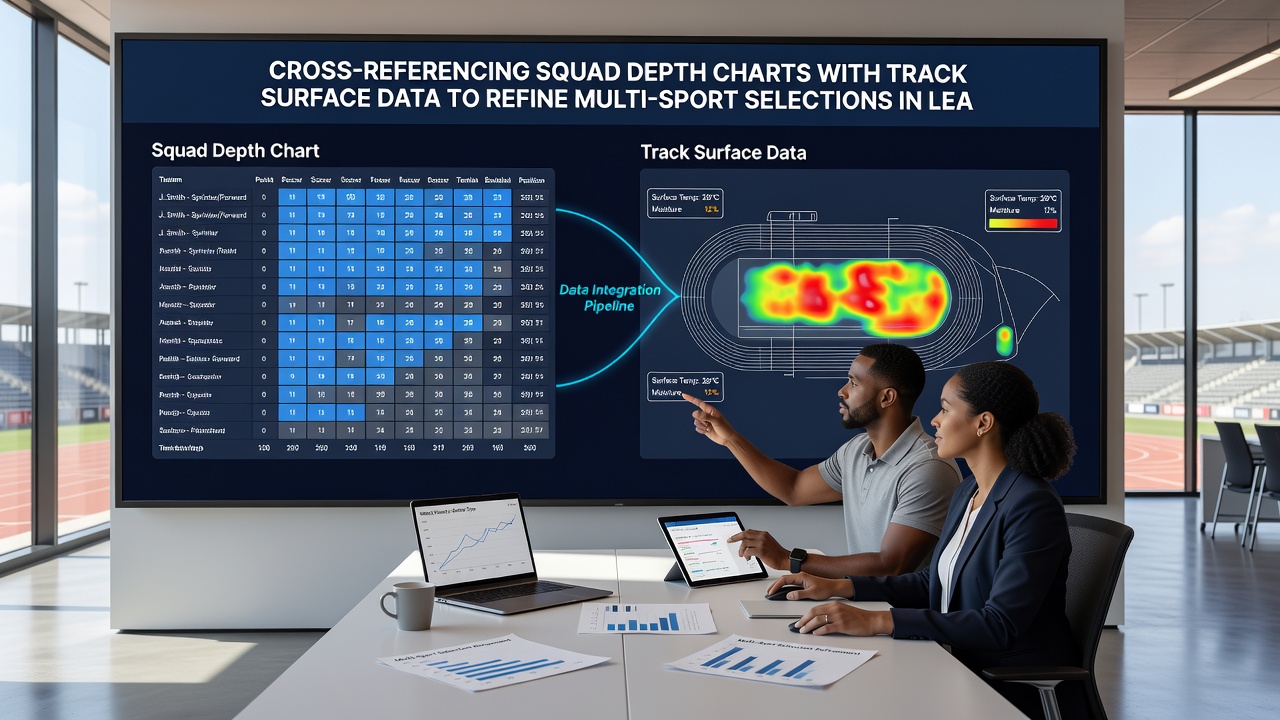 Detailed charts illustrating intersections between roster availability and surface condition variables in league and circuit settings