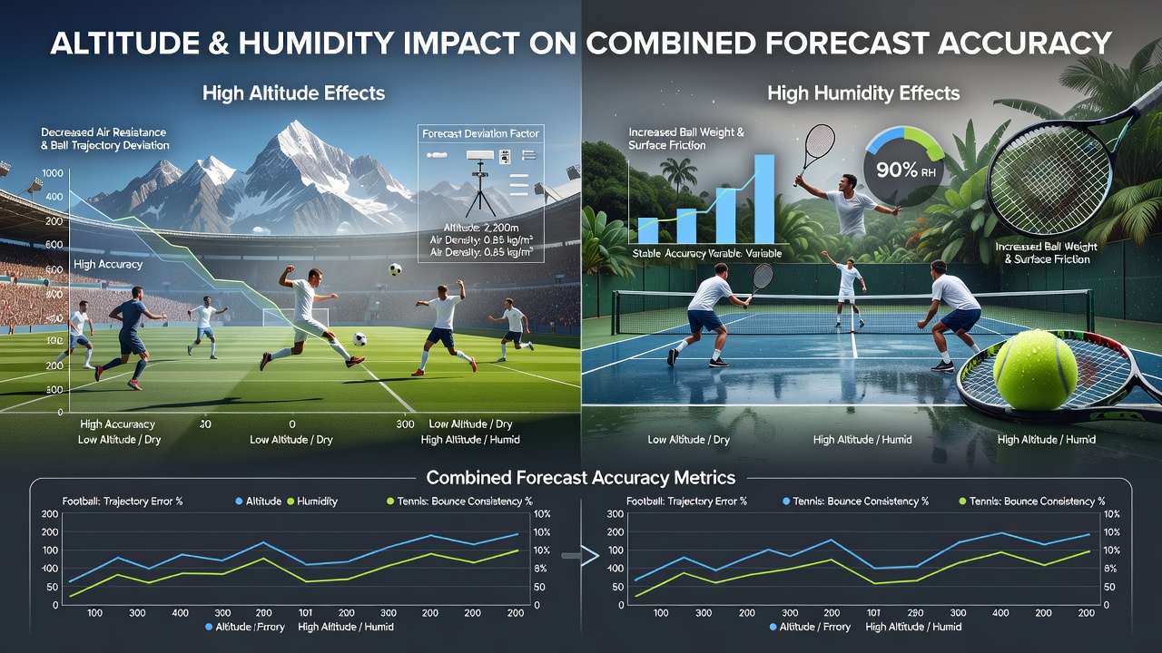 Detailed charts showing humidity and altitude correlations with sports outcomes