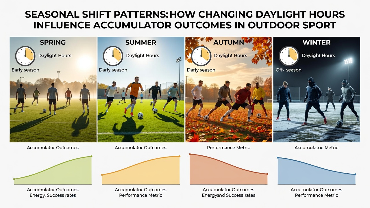 Chart illustrating performance metrics in outdoor sports during varying daylight conditions for accumulator betting strategies