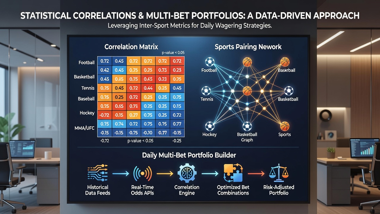 Graphs displaying performance variable overlaps between horse racing, soccer, tennis, and basketball for multi-bet analysis