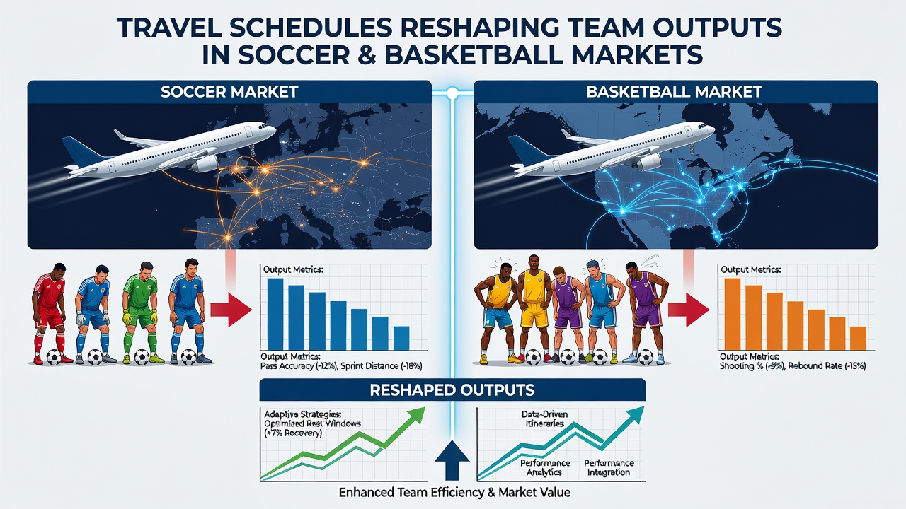 Basketball players reviewing recovery data on tablets after cross-country travel